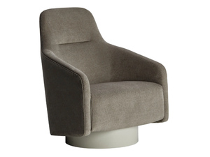 BOEMIA II - Swivel fabric armchair with armrests and headrest _ Casa Magna